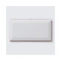 Metro Bevelled Gloss White 10cm x 20cm Wall Tile Full Pallet Deal (3600 Pieces)