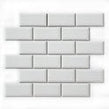 Metro Bevelled Gloss White 29.55cm x 29.1cm (4.5cm x 9.5cm) Mosaic Tile