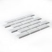 Metro Bevelled Gloss White 29.55cm x 29.1cm (4.5cm x 9.5cm) Mosaic Tile