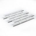 Metro Bevelled Gloss White 29.55cm x 29.1cm (4.5cm x 9.5cm) Mosaic Tile