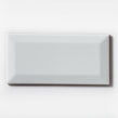 Metro Bevelled Gloss White 7.6cm x 15.2cm Wall Tile