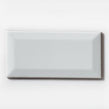 Metro Bevelled Gloss White 7.6cm x 15.2cm Wall Tile