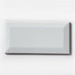 Metro Bevelled Gloss White 7.6cm x 15.2cm Wall Tile