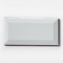 Metro Bevelled Gloss White 7.6cm x 15.2cm Wall Tile