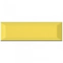 Metro Bevelled Gloss Yellow 10cm x 30cm Wall Tile