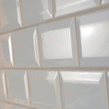 Metro Bevelled Matt White 10cm x 20cm Wall Tile