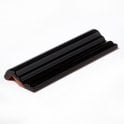 Metro Black 5cm x 15cm Dado Border Tile