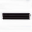 Metro Black 5cm x 20cm Dado Border Tile
