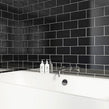 Metro Brick Flat Black 10cm x 20cm Wall Tile