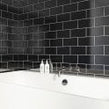 Metro Brick Flat Black 10cm x 20cm Wall Tile