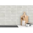 Metro Brick Flat Stone Effect Blanco 7.5cm x 15cm Wall Tile