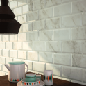 Ribesalbes Ceramica Metro Brick Gloss Calacatta Beige 10cm x 30cm Wall Tile