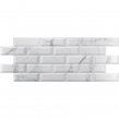 Metro Brick Gloss Calacatta Gris 10cm x 30cm Wall Tile