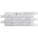 Metro Brick Gloss Calacatta Gris 10cm x 30cm Wall Tile