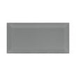 Metro Brick Gloss Chelsea Grey 10cm x 20cm Bevelled Wall Tile