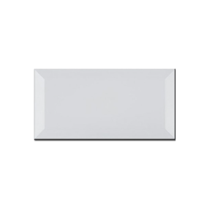 Metro Brick Gloss Cloud Grey 10cm x 20cm Wall Tile