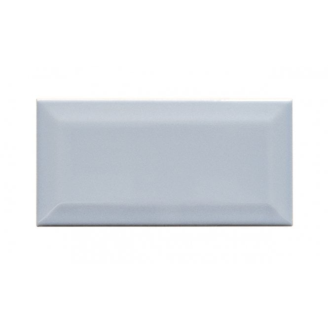 Metro Brick Gloss Cloud Grey 7.5cm x 15cm Wall Tile
