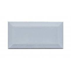 Metro Brick Gloss Cloud Grey 7.5cm x 15cm Wall Tile