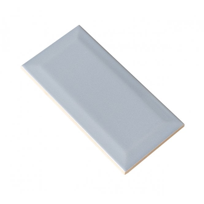 Metro Brick Gloss Cloud Grey 7.5cm x 15cm Wall Tile