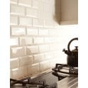 Metro Brick Gloss Cream 10cm x 20cm Wall Tile