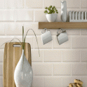 Metro Brick Gloss Cream 10cm x 20cm Wall Tile