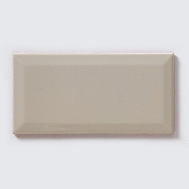 Metro Brick Gloss Dark Cream 10cm x 20cm Wall Tile