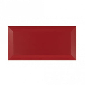 Metro Brick Gloss Dark Red 10cm x 20cm Wall Tile