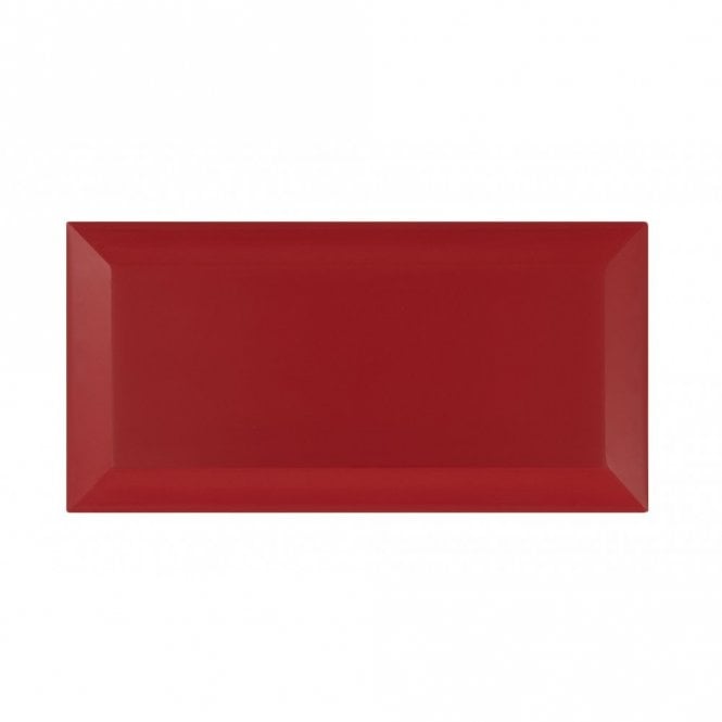 Metro Brick Gloss Dark Red 10cm x 20cm Wall Tile