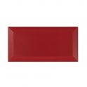Metro Brick Gloss Dark Red 10cm x 20cm Wall Tile