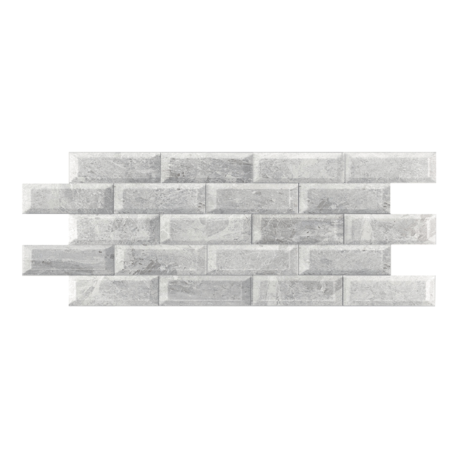 Ribesalbes Ceramica Metro Brick Gloss Forest Gris 10cm x 30cm Wall Tile