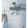 Metro Brick Gloss Grey 10cm x 20cm Wall Tile