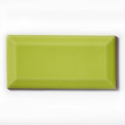 Metro Brick Gloss Lime 7.5cm x 15cm Wall Tile