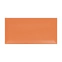 Metro Brick Gloss Orange 10cm x 20cm Wall Tile