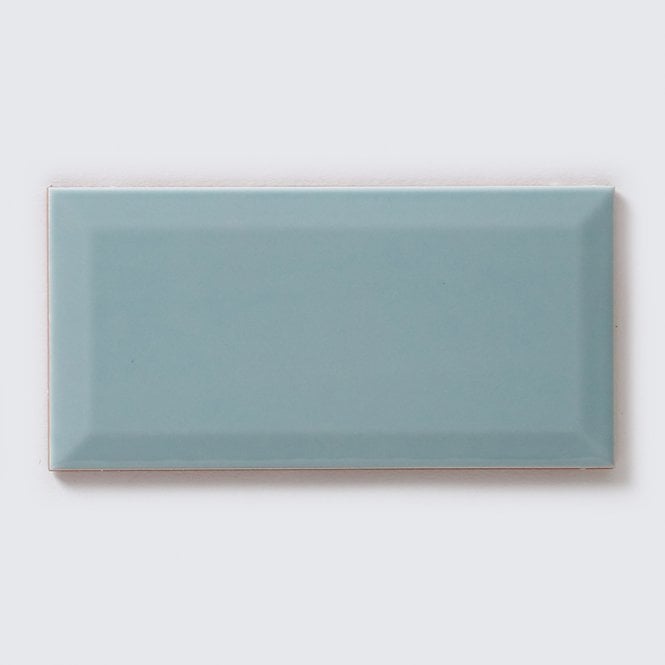 Metro Brick Gloss Pastel Blue 10cm x 20cm Wall Tile