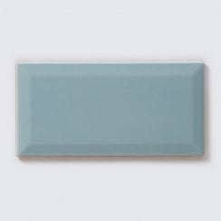 Metro Brick Gloss Pastel Blue 10cm x 20cm Wall Tile
