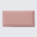 Metro Brick Gloss Pastel Pink 10cm x 20cm Wall Tile