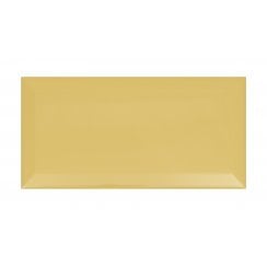 Metro Brick Gloss Pastel Yellow 10cm x 20cm Wall Tile