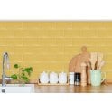 Metro Brick Gloss Pastel Yellow 10cm x 20cm Wall Tile
