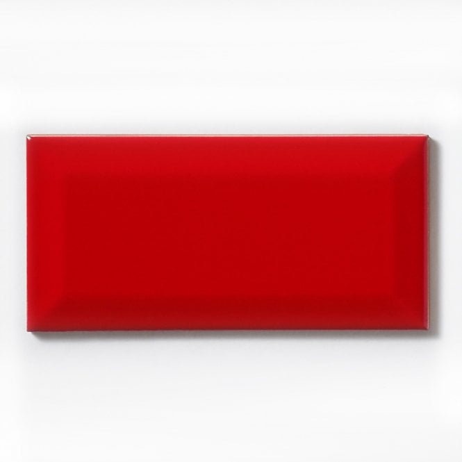 Metro Brick Gloss Red 7.5cm x 15cm Wall Tile