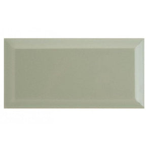 Metro Brick Gloss Sage Green 10cm x 20cm Wall Tile n