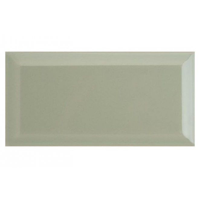 Metro Brick Gloss Sage Green 10cm x 20cm Wall Tile n