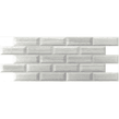 Metro Brick Gloss Travertino Gris 10cm x 30cm Wall Tile
