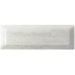 Metro Brick Gloss Travertino Gris 10cm x 30cm Wall Tile