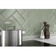 Metro Brick Gloss Wild Sage 10cm x 20cm Wall Tile