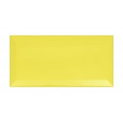 Metro Brick Gloss Yellow 10cm x 20cm Wall Tile