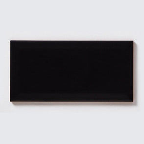 Metro Brick Matt Black 10cm x 20cm Wall Tile