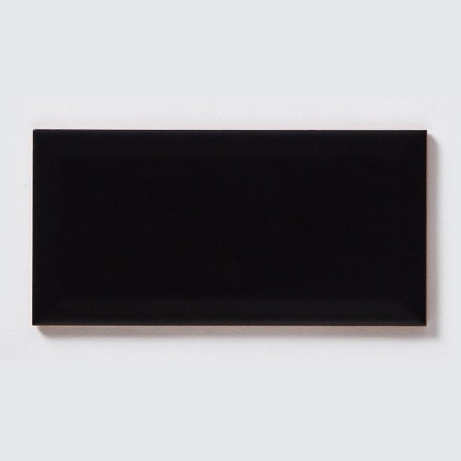 Metro Brick Matt Black 10cm x 20cm Wall Tile