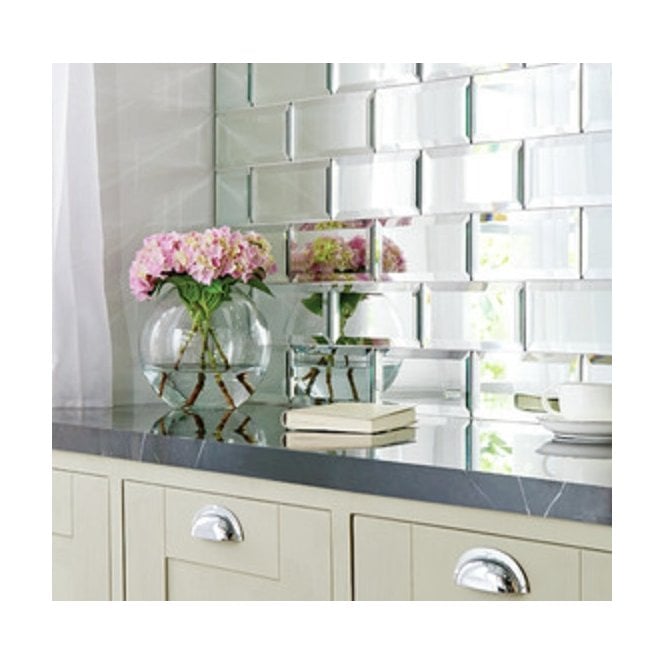 Metro Brick Mirror 7.5cm x 20cm Wall Tile