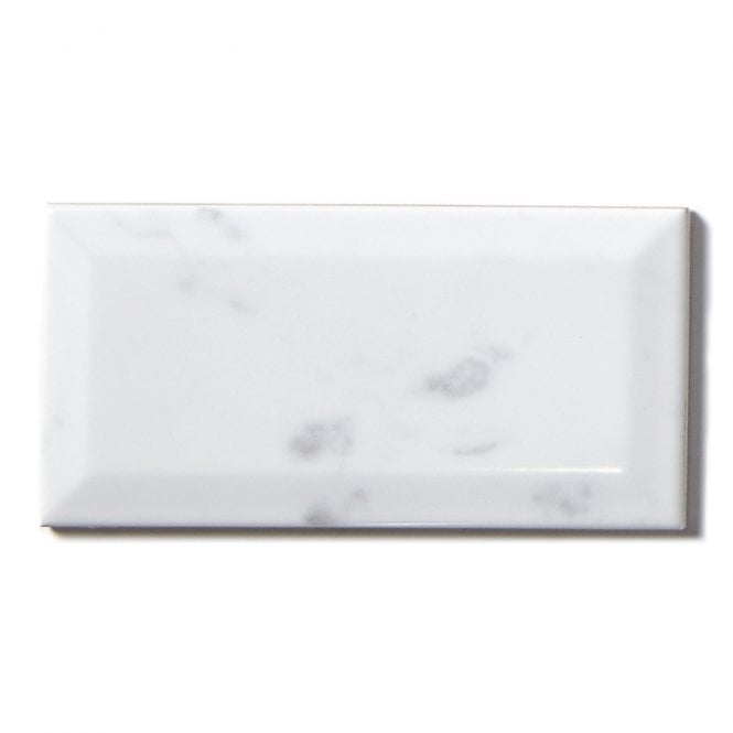 Equipe Metro Carrara Gloss 7.5cm x 15cm Wall Tile