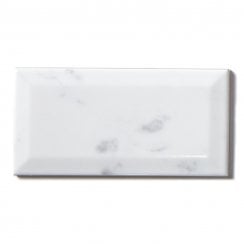 Equipe Metro Carrara Gloss 7.5cm x 15cm Wall Tile